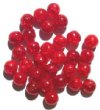 30 10mm Red Crackle Beads